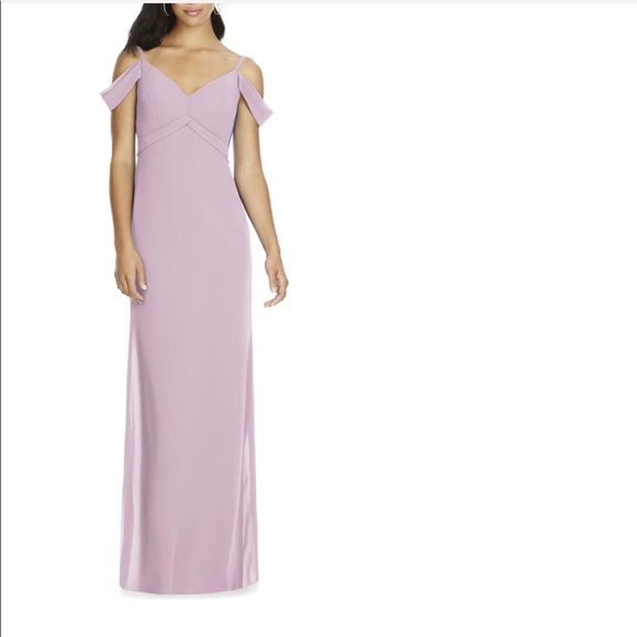 Nordstrom | Dresses | Vneck Chiffon Cold Shoulder Gown Worn Only Once ...